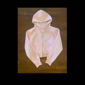 SHEIN Light pink zip up